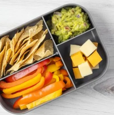 BeWell Featured Recipe- Guacamole & Crunch Snack Box